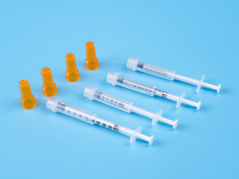 Safety Insulin Syringes with Retractable Needles